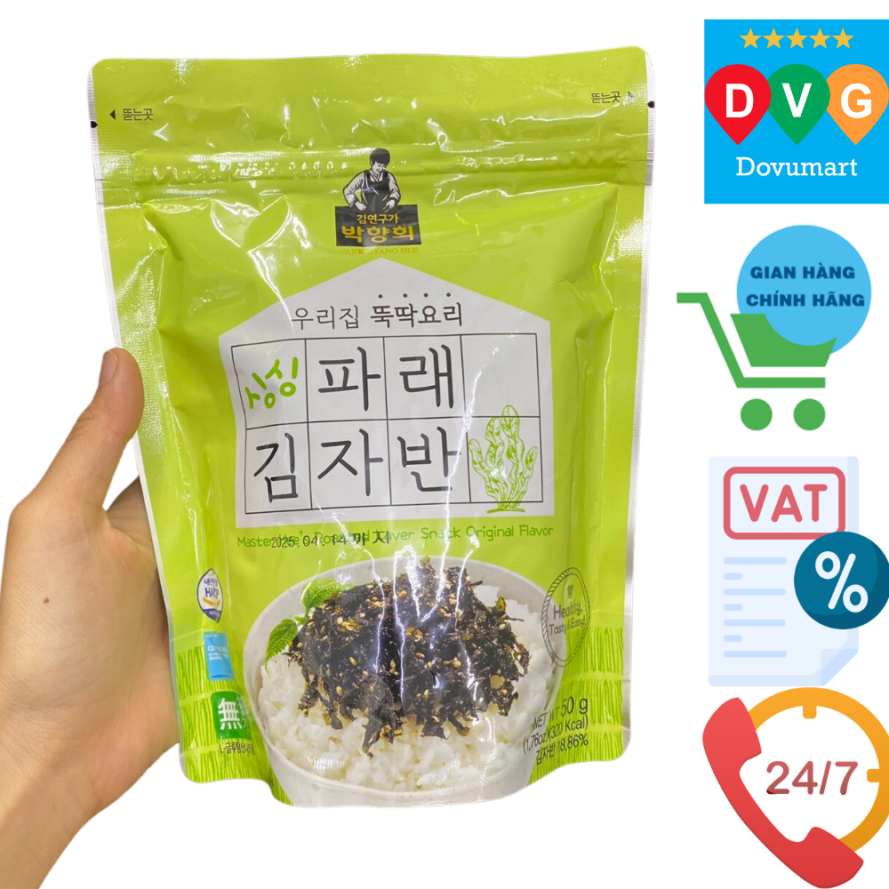 Rong Biển Vụn ( Lá Kim Vụn) Trộn Mè Rang Vị Truyền Thống Park Hyang Hee Hàn Quốc Gói 50g/한백)박향희파래김자반