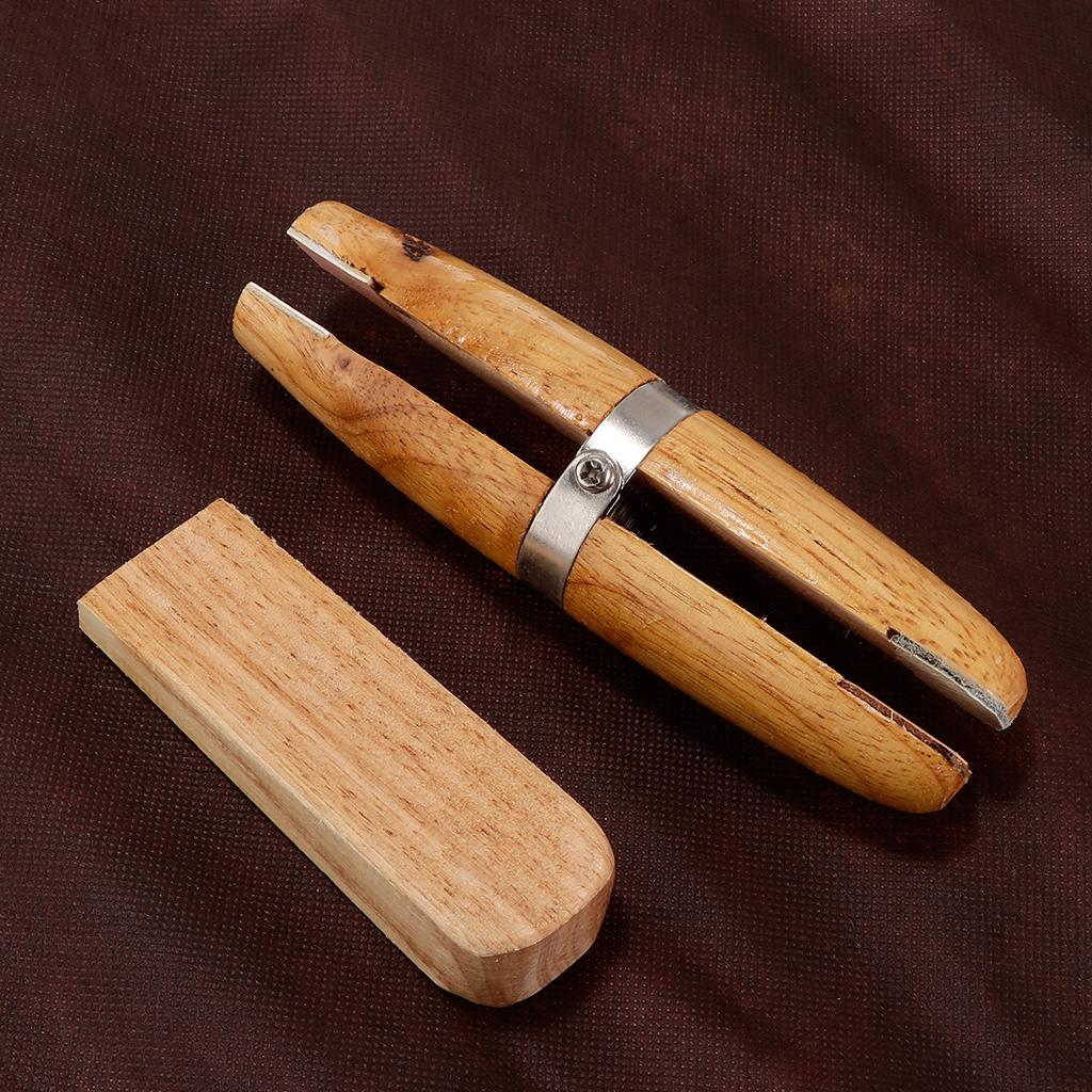 Natutal Wooden Jewelers Ring Clamp Wood Jewelry Vise Tool Holder Hold Rings