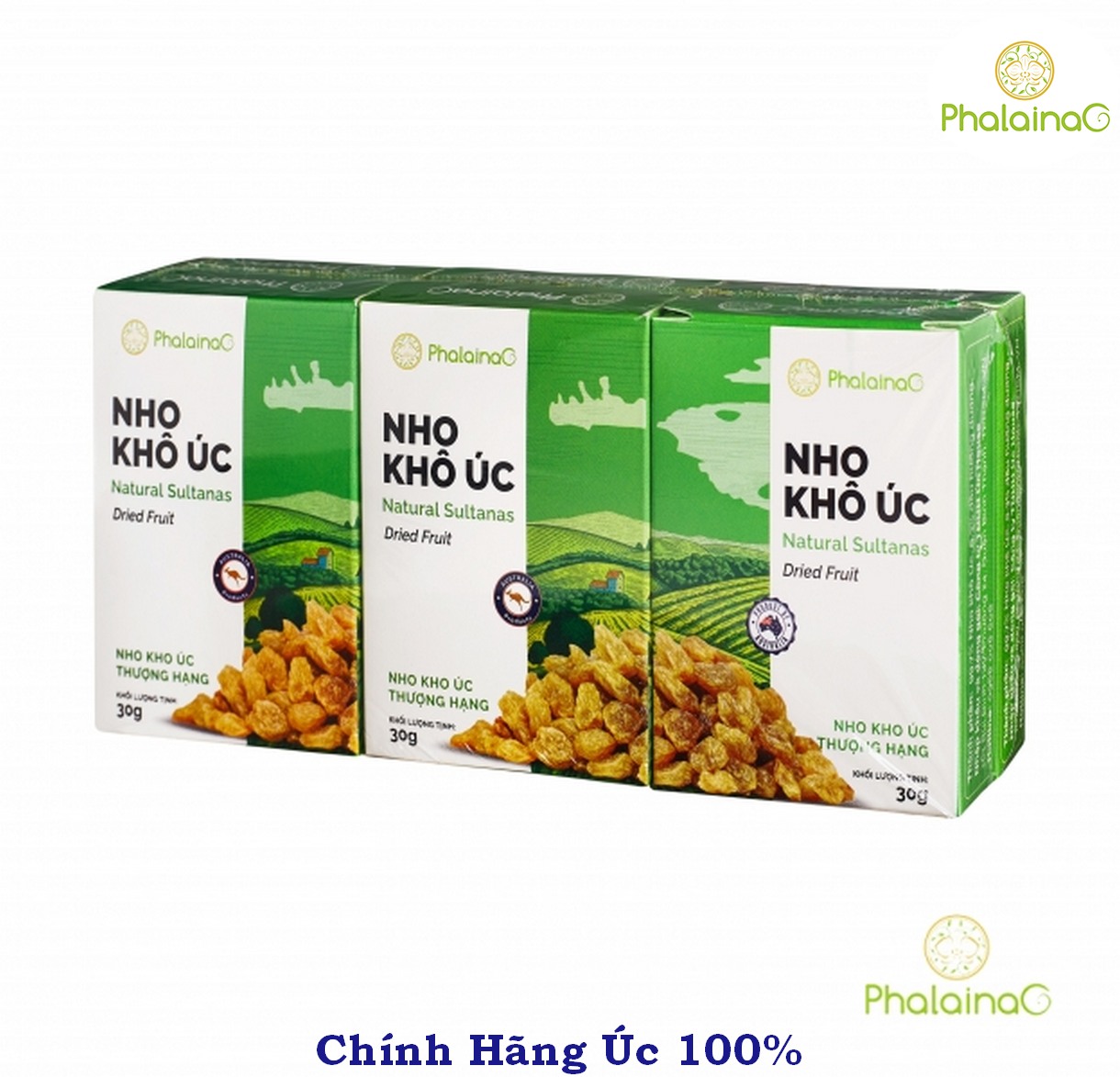 Nho Khô Úc Thượng Hạng Hôp 180g