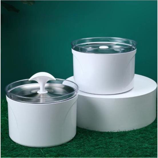 Máy lọc nước cho thú cưng, Đài phun nước 2.5L dành cho mèo, bằng inox không gỉ , an toàn sạch sẽ