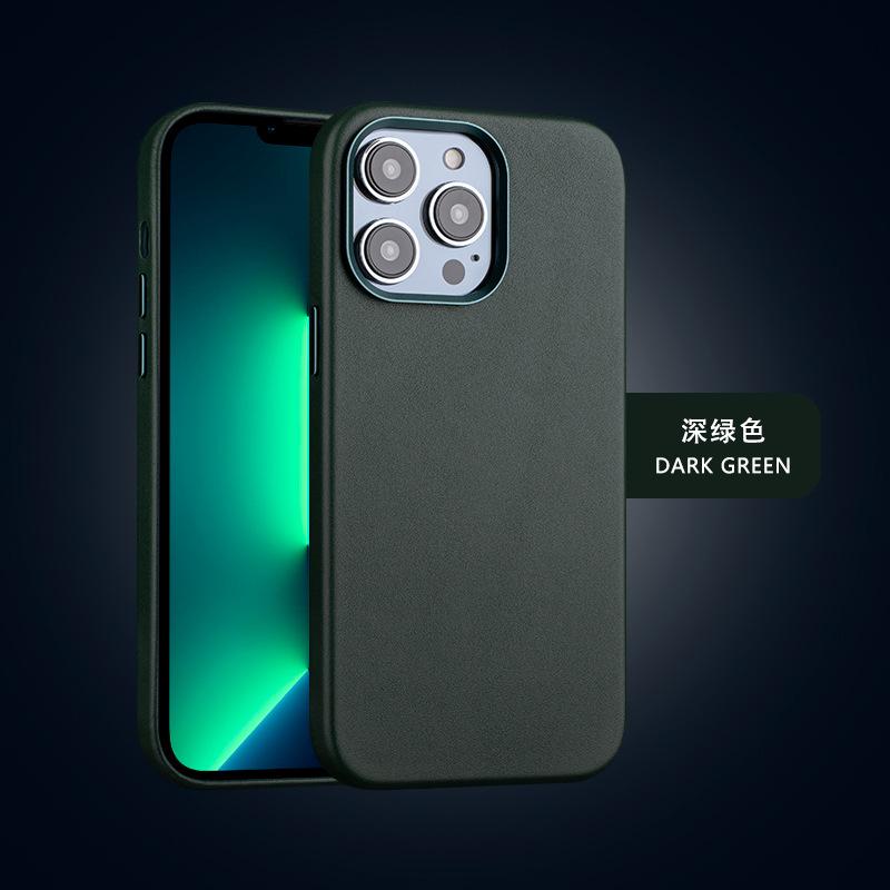 Phong cách mới nhất phù hợp với IPhone14 Pro Max vỏ điện thoại di động dành cho doanh nhân trọn gói Vỏ điện thoại hút từ tính Magsafe apple