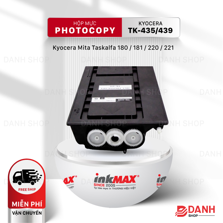 Hộp mực TK-435/439-inkMAX cho máy Photocopy Kyocera Mita Taskalfa 180 / 181 / 220 /  221 Hàng chính hãng