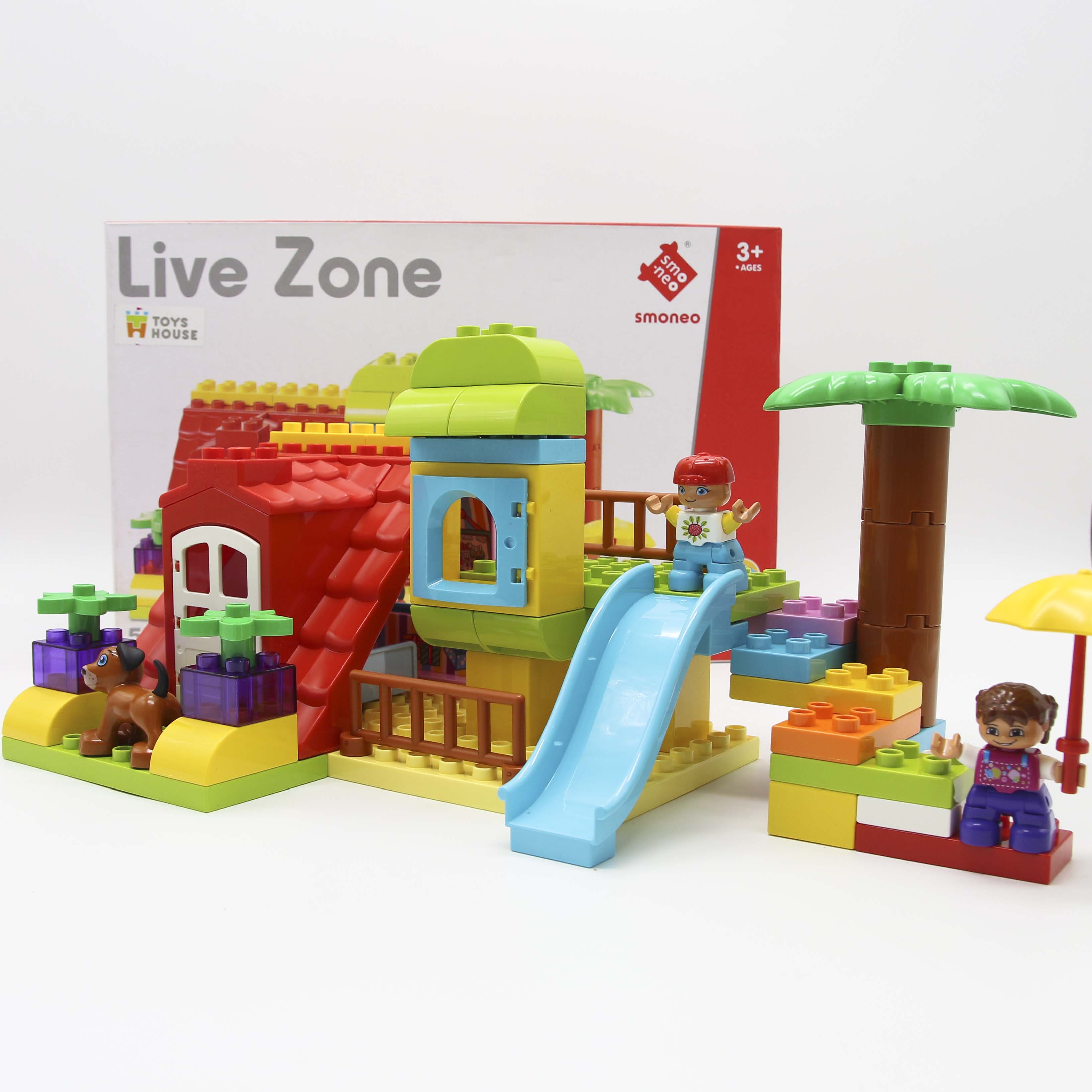 Bộ đồ chơi lắp ghép smoneo duplo Xứ sở thần tiên 50 chi tiết Toyhouse 55004