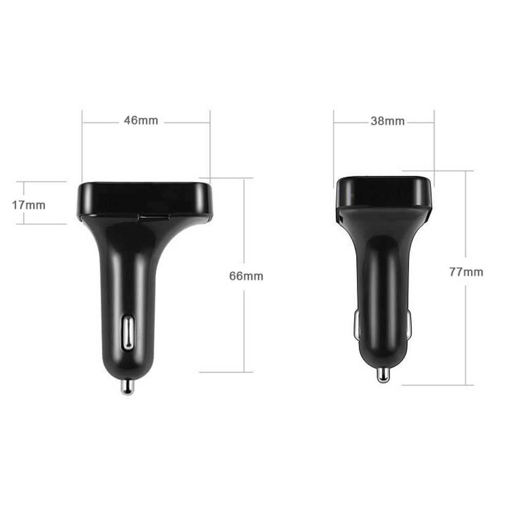 Car MP3 Music Player BT Wireless FM Transmitter Radio Adapter Car Charger with Dual USB Port Support TF Card/U-Disk Play