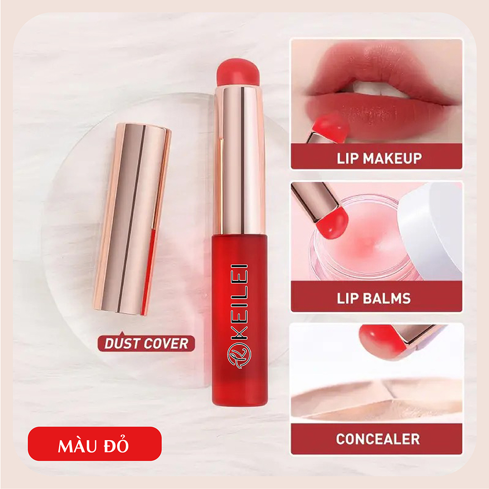 Cọ Trang Điểm Môi Đầu Silicon Thương Hiệu Keilei - Cho Màu Tự Nhiên &amp; Không Nhòe &amp; Gọn Nhẹ Tiện Dụng