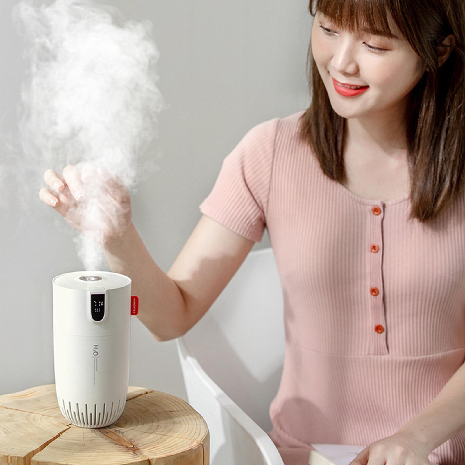 450ml Air Humidifier, LED Intelligent Digital Display Desktop Diffuser for Car Home
