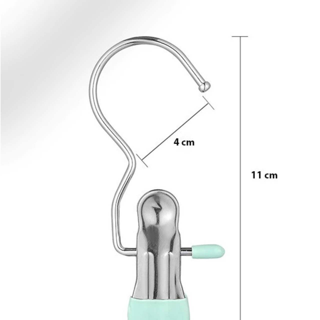 Móc Treo Đồ Có Kẹp Chống Trượt, Kẹp Đơn Phơi Quần Áo Đa Năng Bằng Thép Không Gỉ Bọc Nhựa PVC Chắc Chắn - Hàng Chính Hãng MINIIN