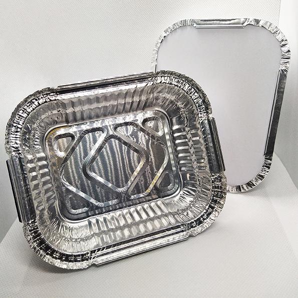 Set 100 khay nhôm đựng thực phẩm 1 lần 410ML FTC - 15 x 12 x 4cm