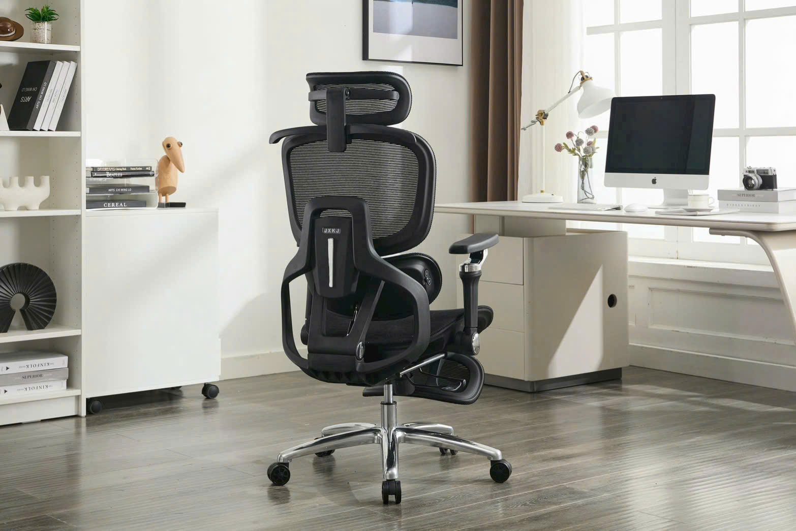 Ghế Công Thái Học Cao Cấp New Beginning 816-5 – Tựa Đầu, Đỡ Lưng, Gác Chân, Massage & Thông Gió