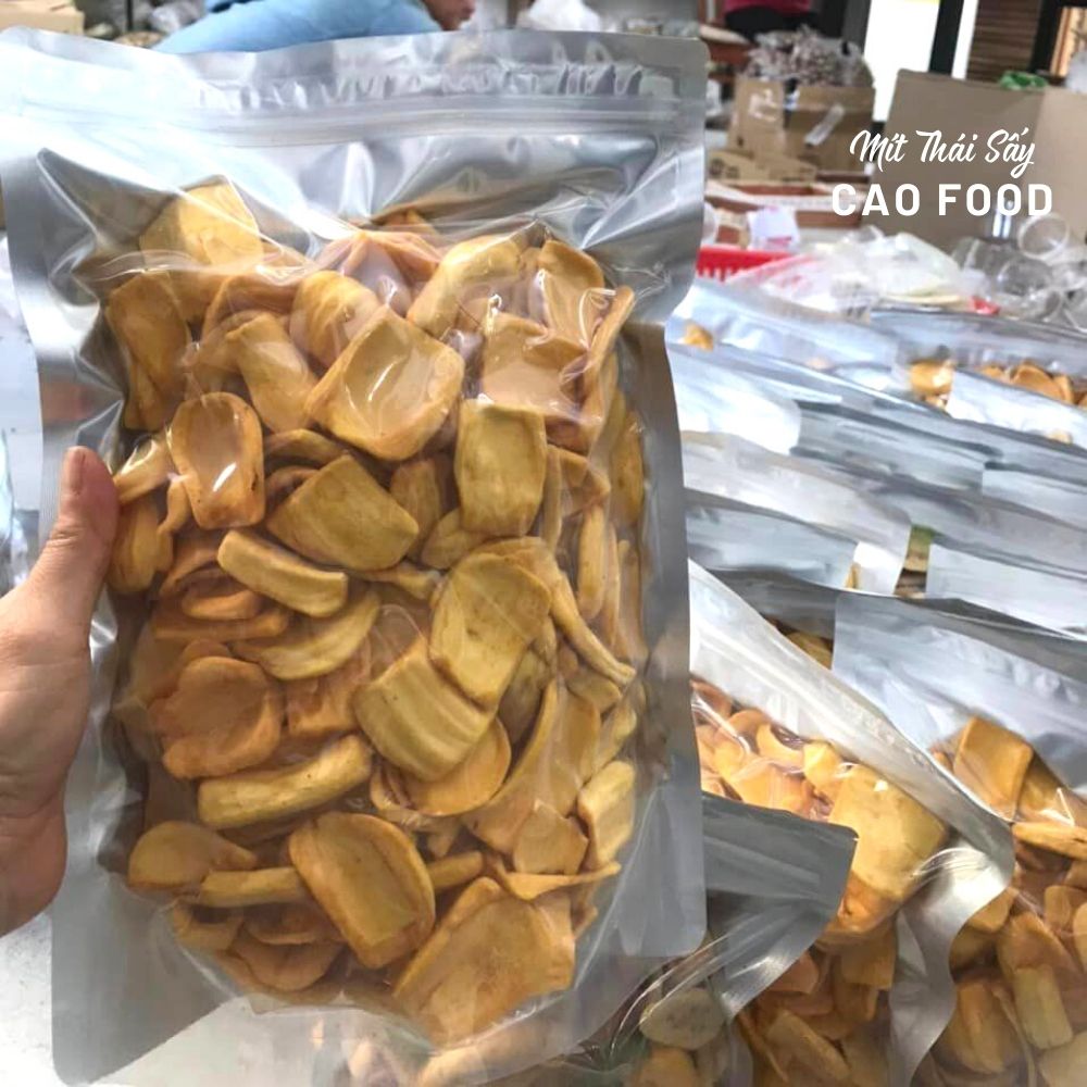 Mít thái sấy giòn CAO Food từ mít Thái tự nhiên 100% sấy giòn công nghệ cao, chất lượng ăn là ghiền!