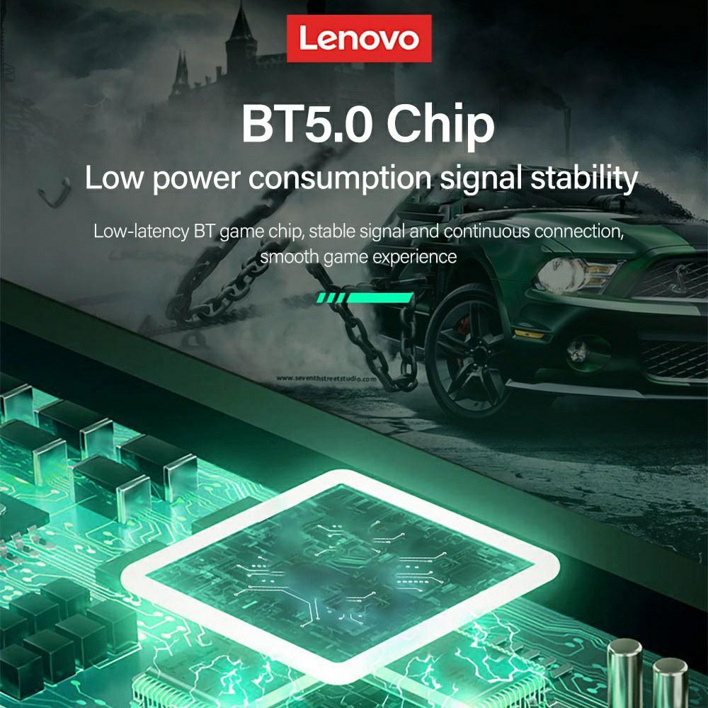 Tai nghe nhét tai chơi game LENOVO GM5 TWS bluetooth 5.0 âm thanh chất lượng HD chống nước giảm ồn tích hợp mi cờ rô-Hàng chính hãng