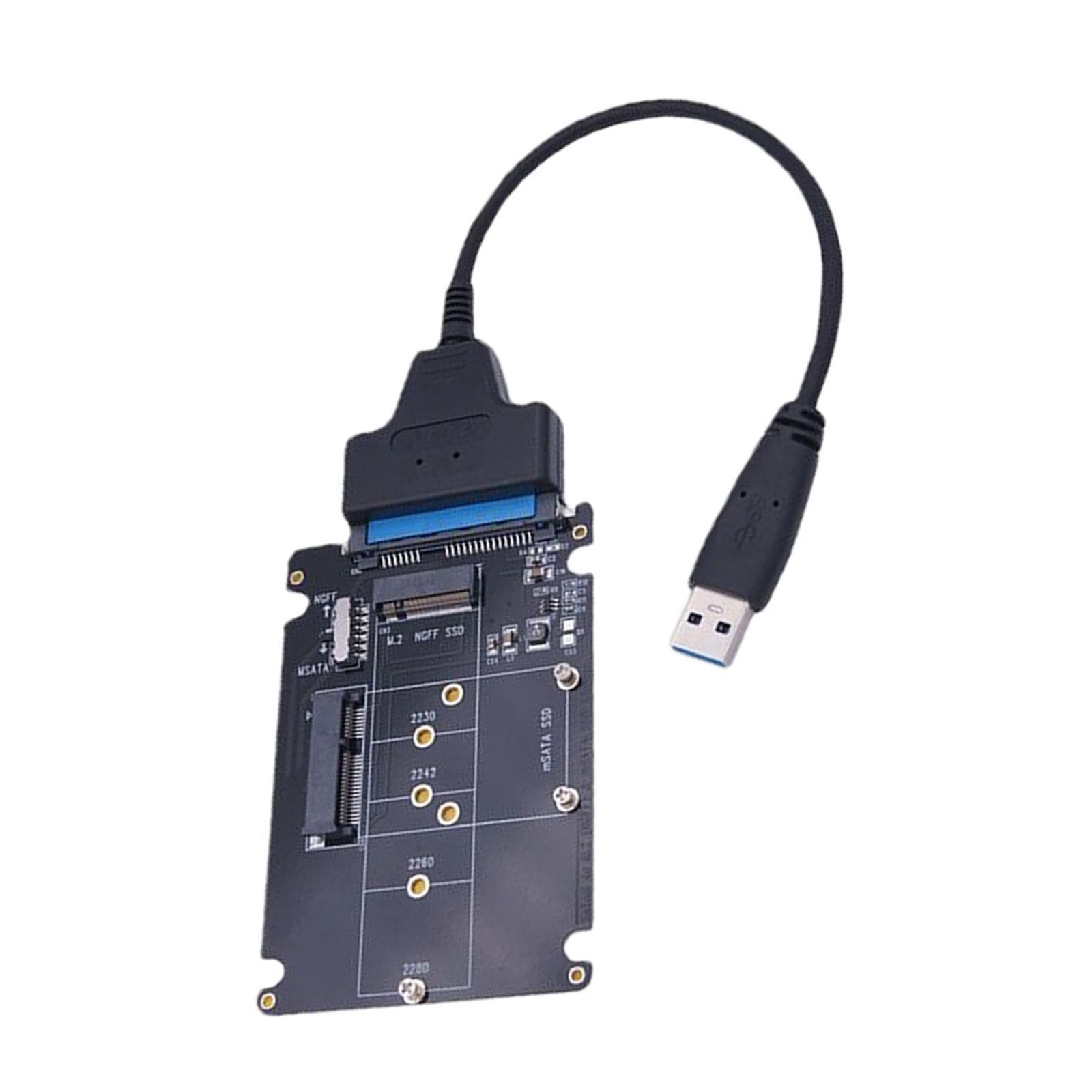 MSATA to  Adapter USB to  Cable SATA3.1 Standard PCI E SSD