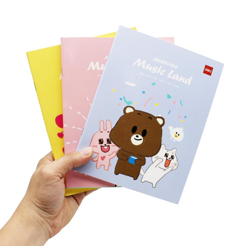 Tập Học Sinh - 5 Ô Ly Vuông - 96 Trang 100gsm - Deli CNA96-AML (Mẫu Bìa Giao Ngẫu Nhiên)