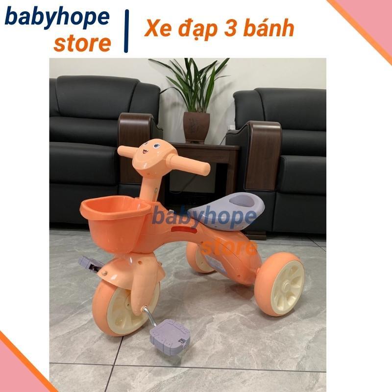 Xe ba bánh chòi chân cho bé có nhạc đèn hàng cao cấp đáng yêu