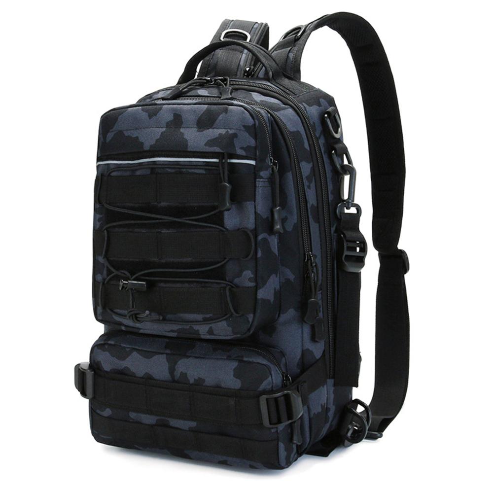 Fishing Tackle Backpack Storage Bag Outdoor Shoulder Backpack Water-Resistant Fishing Gear Bag Cross Body Sling Bag