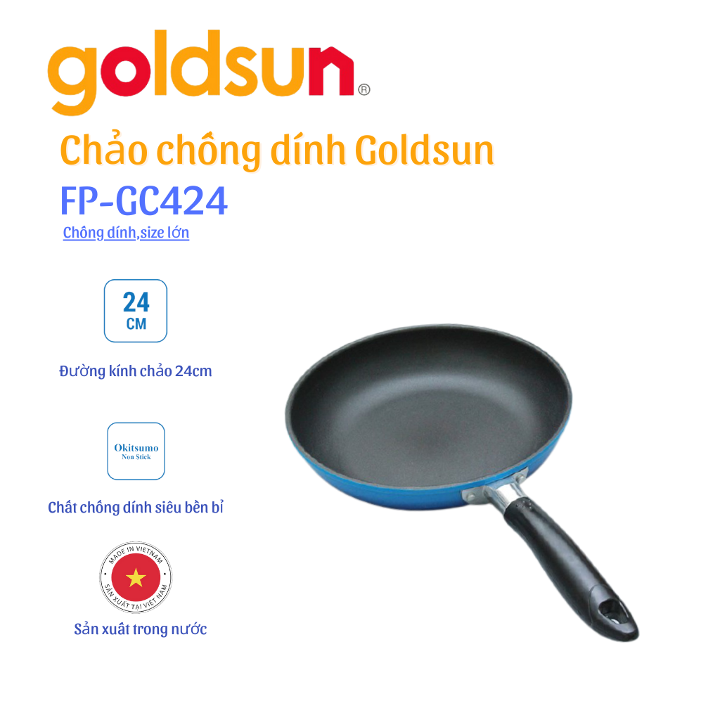 Chảo chống dính Goldsun FP-GSC424