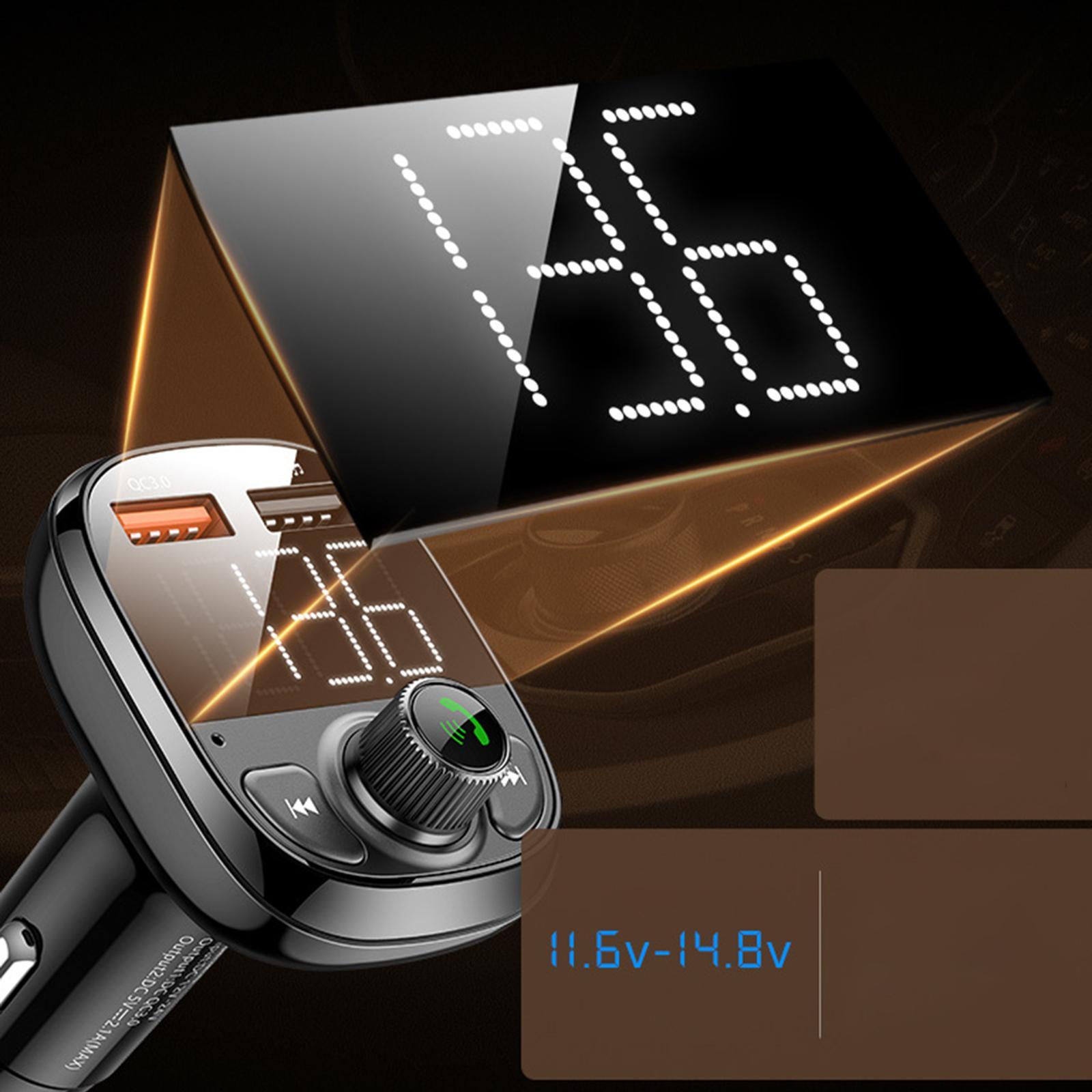 Car FM Transmitter 2 USB Port Support TF Card MP3 Player