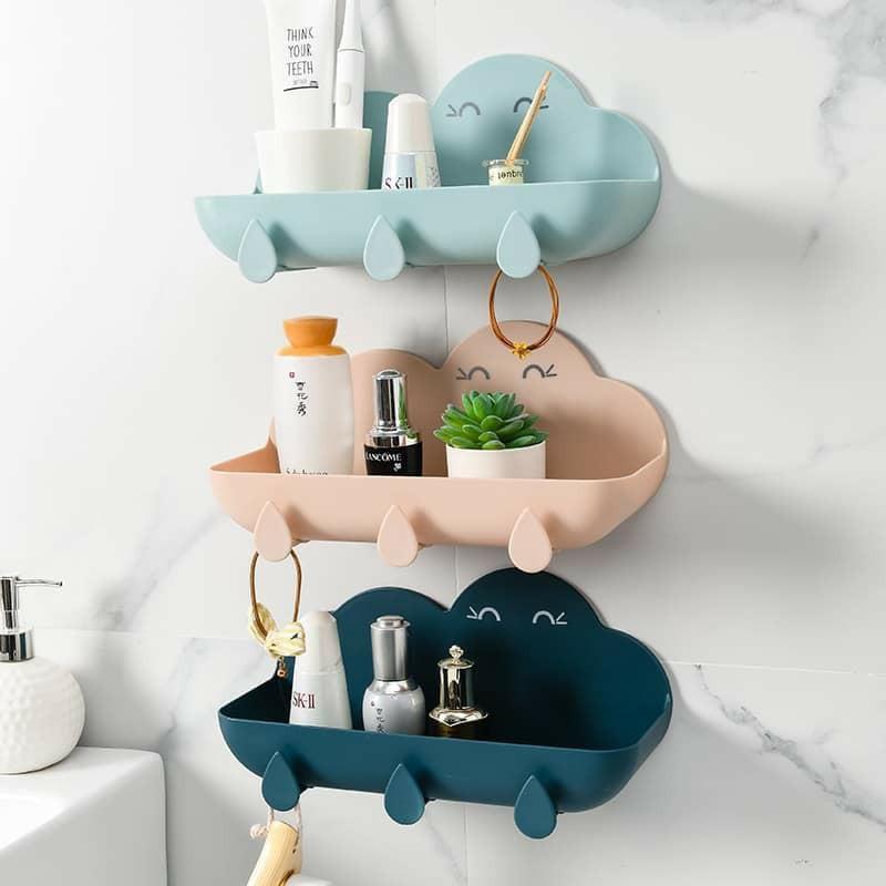 KỆ DÁN TƯỜNG NHÀ TẮM NHÀ BẾP HÌNH ĐÁM MÂY
