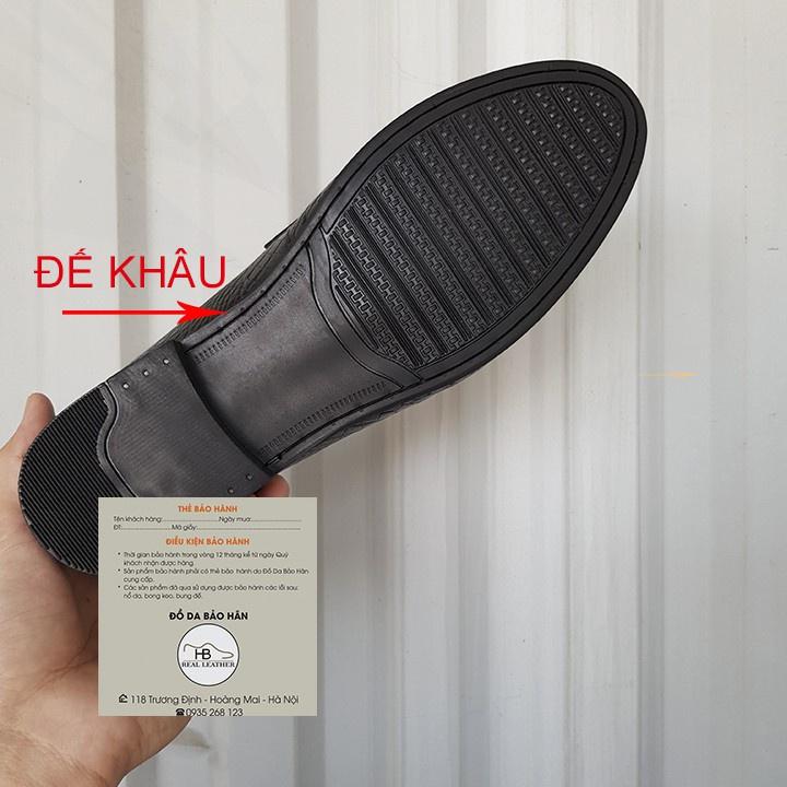 Giày Tây Nam Bảo Hân Mã D09- Màu Đen- Xuất Dư- Da Pu