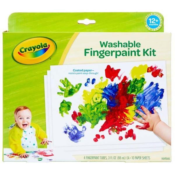 Bộ Màu Nước Rửa Được Cho Bé Washable Fingerpaint Kit - Crayola 811452