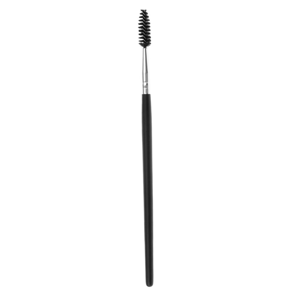 Nylon Mascara Wands Wood Handle Makeup Eyelash Extension Brush