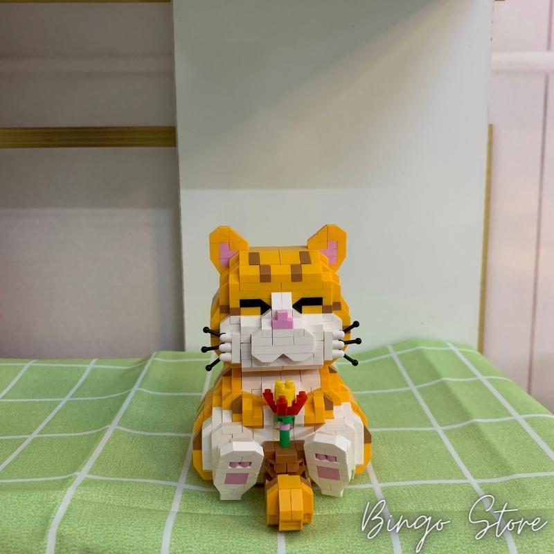 MÔ HÌNH LẮP RÁP THÚ CƯNG ORANGE CAT 834 CHI TIẾT