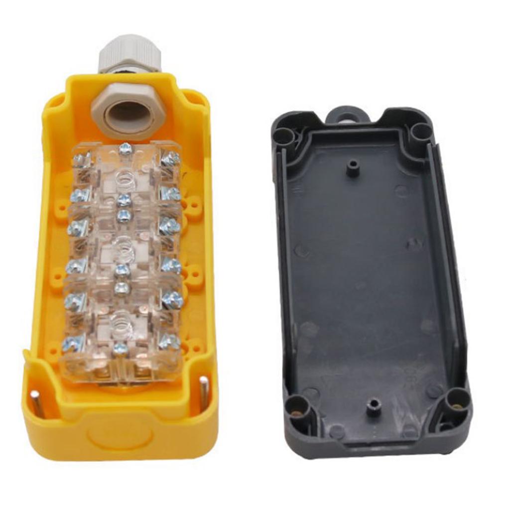 COP4B Crane Button Switch Box Tail Plate Dustproof Rainproof Plastic Yellow