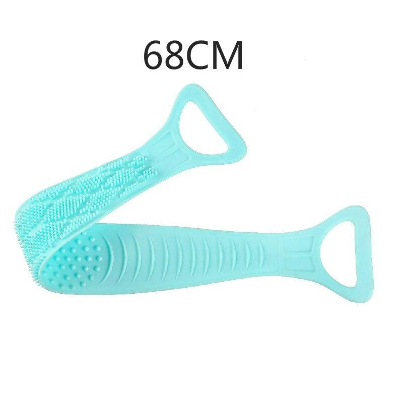 Silicone Back Scrubber Soft Loofah Bath Towel Bath Belt Body Exfoliating Massage For Shower Body Cleaning Bathroom Shower Strap