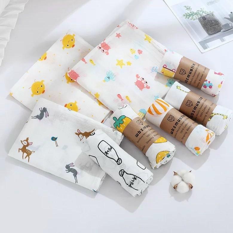 Khăn tắm cho bé kích thước 1m*1m2 chất liệu aden cotton