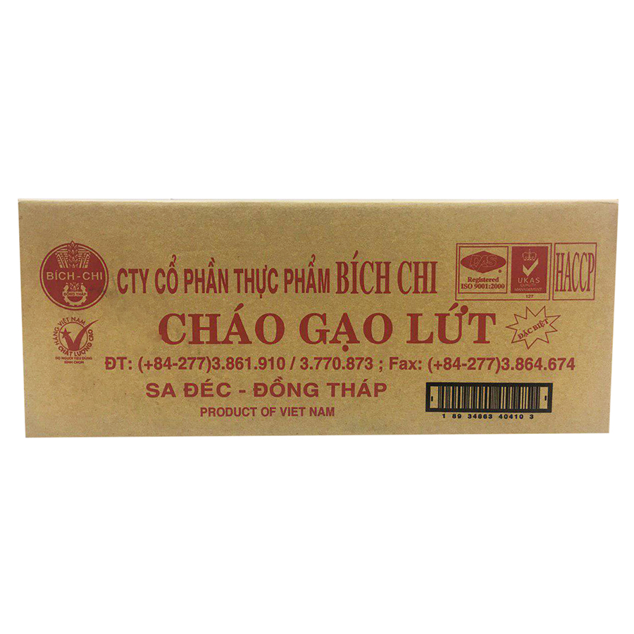 Thùng 50 Gói Cháo Gạo Lứt Bích Chi (50g/Gói)