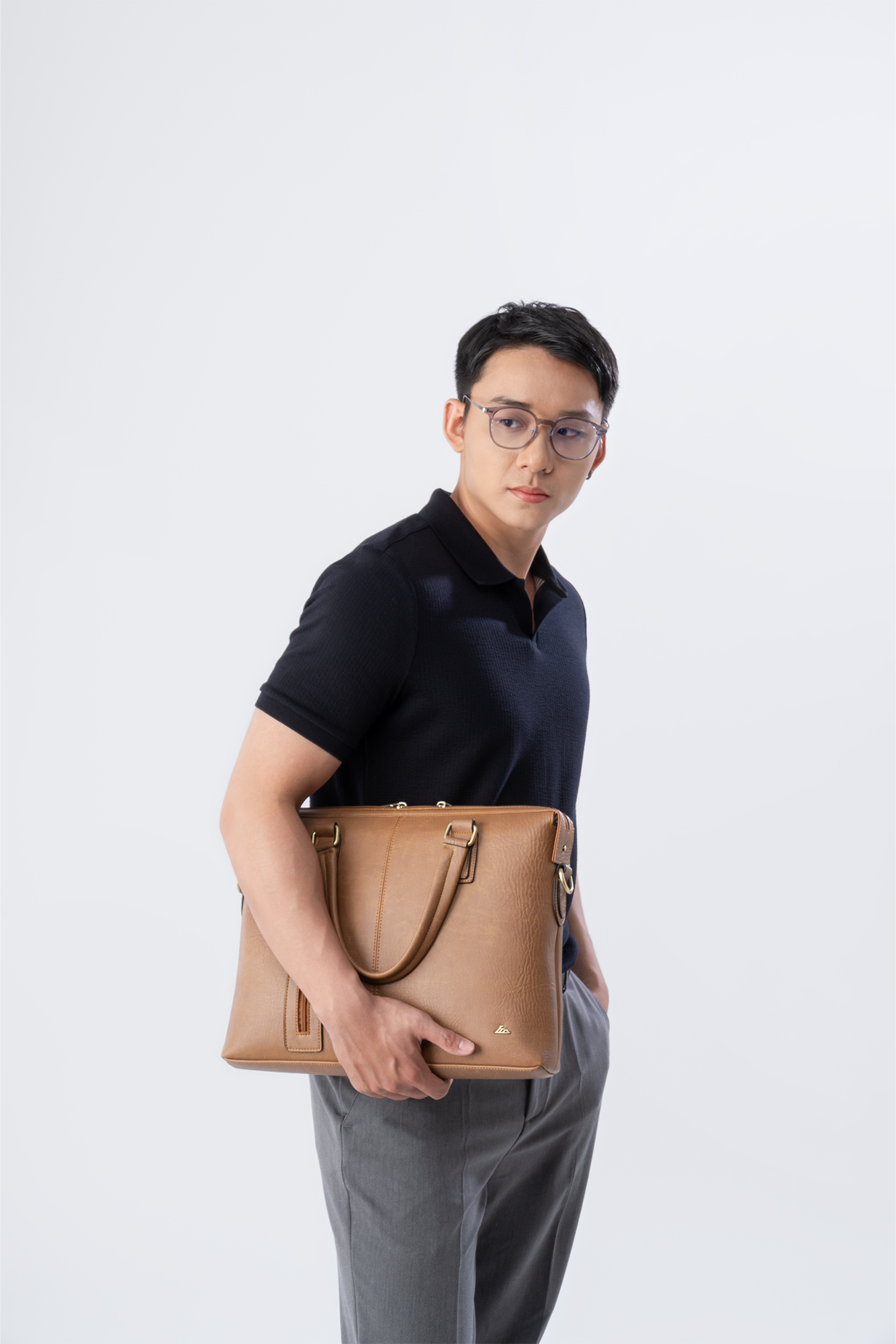 Cặp Công Sở Lata ( Thời trang nam basic - Cặp da CA42 )