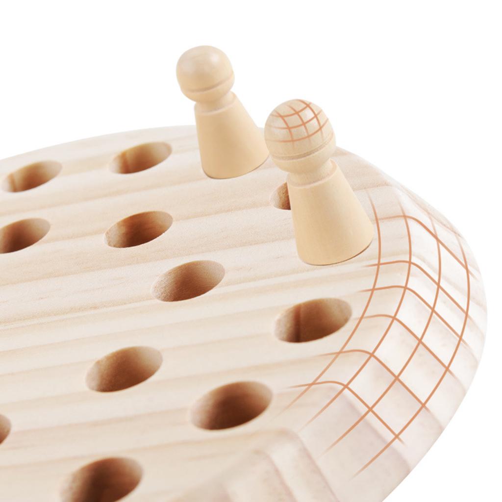 Kids Wooden Memory Match Stick Chess Game Educational Toys Brain Training