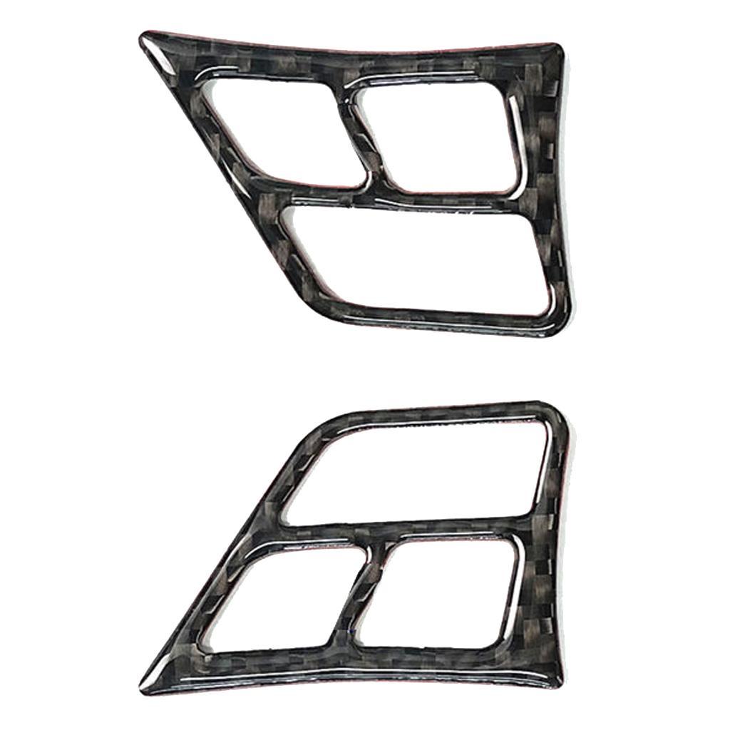 Carbon Fiber Replacement Steering Wheel Buttons Stickers Trim For E90