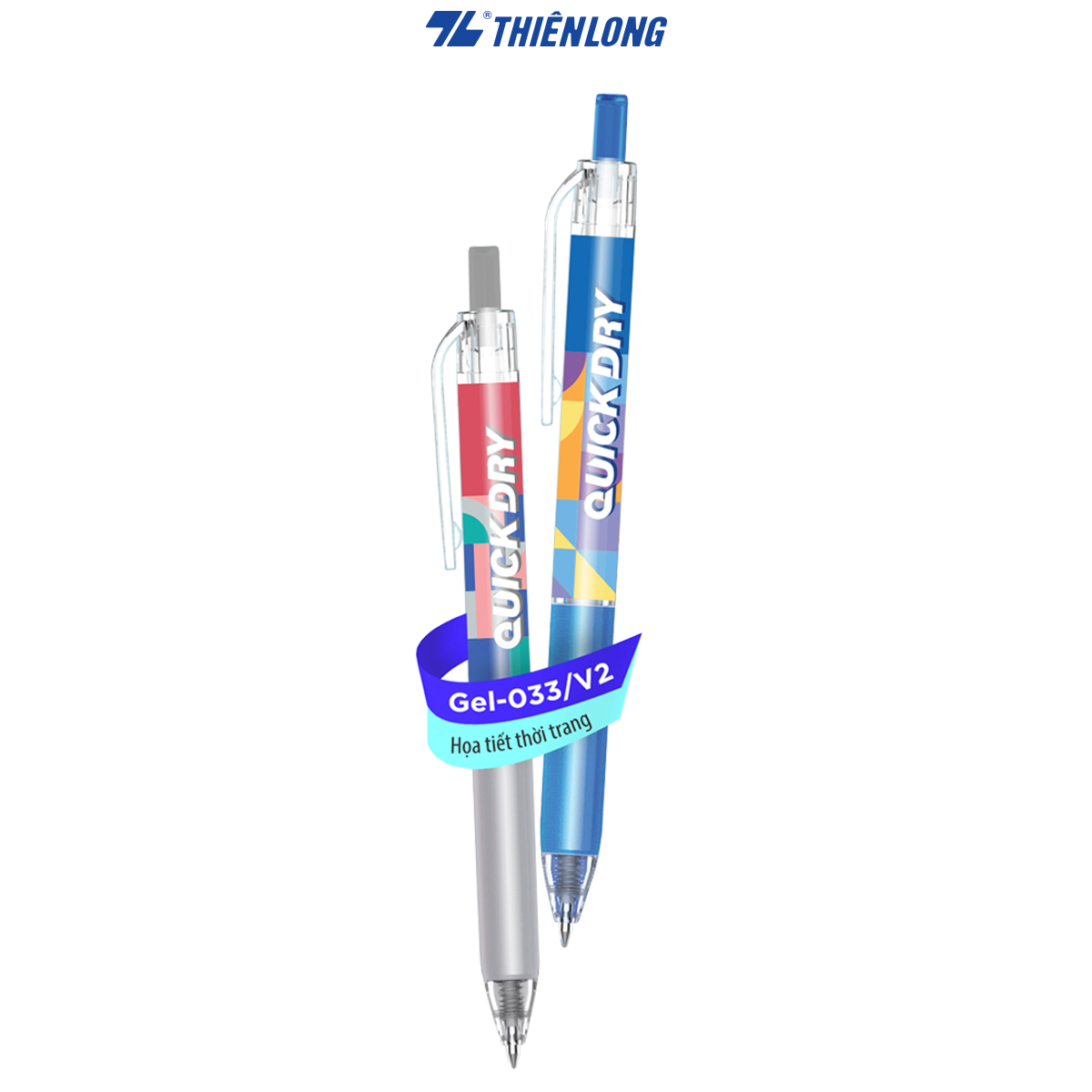 Bút gel Quick Dry Thiên Long - Mực khô siêu nhanh - Họa tiết thời trang
