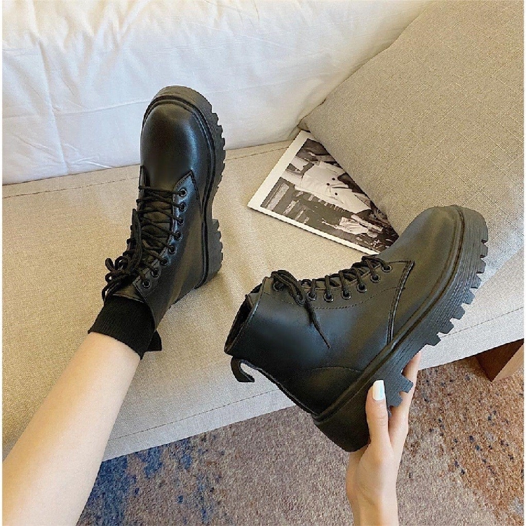 Giày Ulzzang Boots Cổ Cao Đơn Giản Phong Cách Hàn