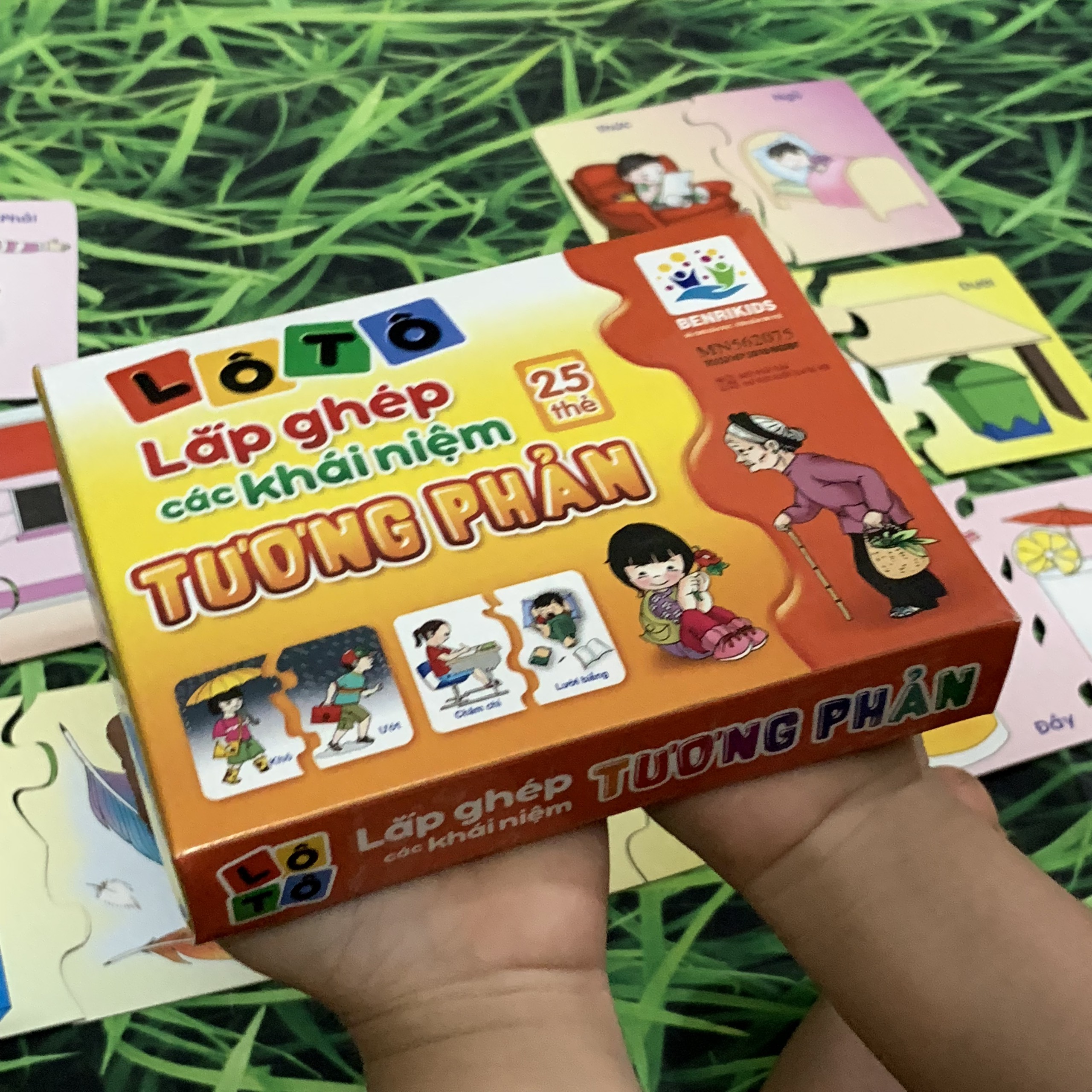 Thẻ Học Thông Minh FlashCards Lắp Ghép Các Khái Niệm Tương Phản BENRIKIDS