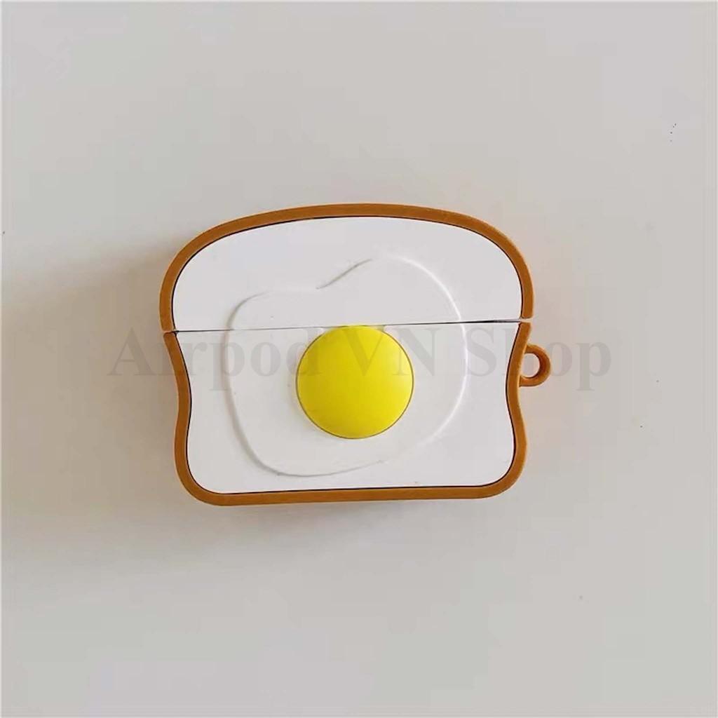 Bao Case Ốp dành cho Airpods 1/2, Airpods Pro trứng rán cute cao cấp