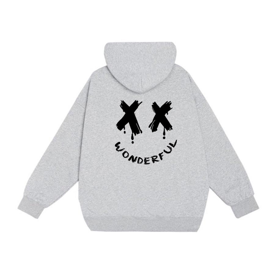 Áo mũ Hoodie Unisex MonsterX XX Wonder form rộng 5 màu nỉ bông cặp đôi nam nữ Oversize Ulzzang thu đông