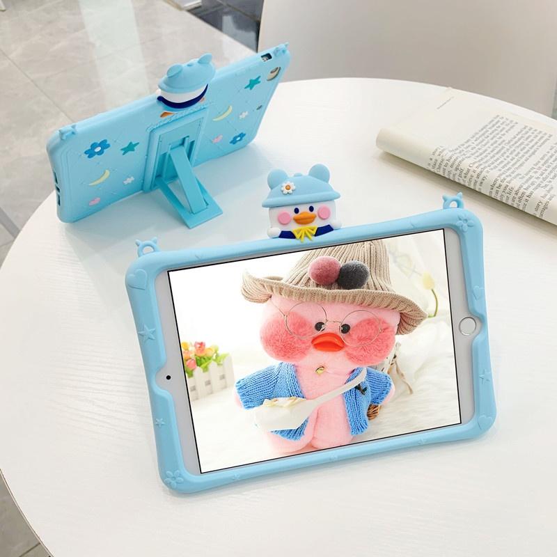 Ốp Máy Tính Bảng Silicon Mềm Chống Sốc Có Dây Đeo Cho Samsung Tab A7 10.4 Inch T500 / T505 / T507 2020