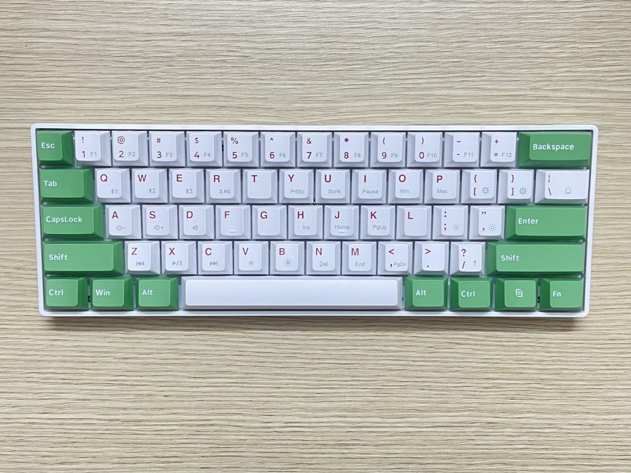 Bộ Keycap Xanh Matcha (PBT, Cherry Profile ) cho Newmen GM610 Layout 61 (12 nút) - Hàng Chính Hãng