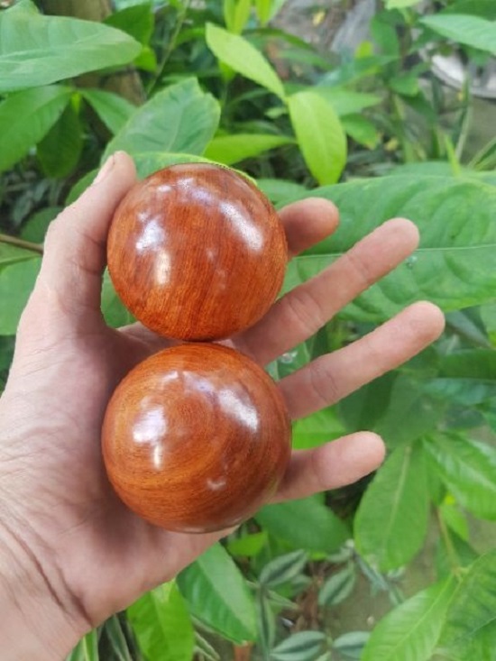 Bi Lăn Tay Hạt Gỗ Hương 6cm
