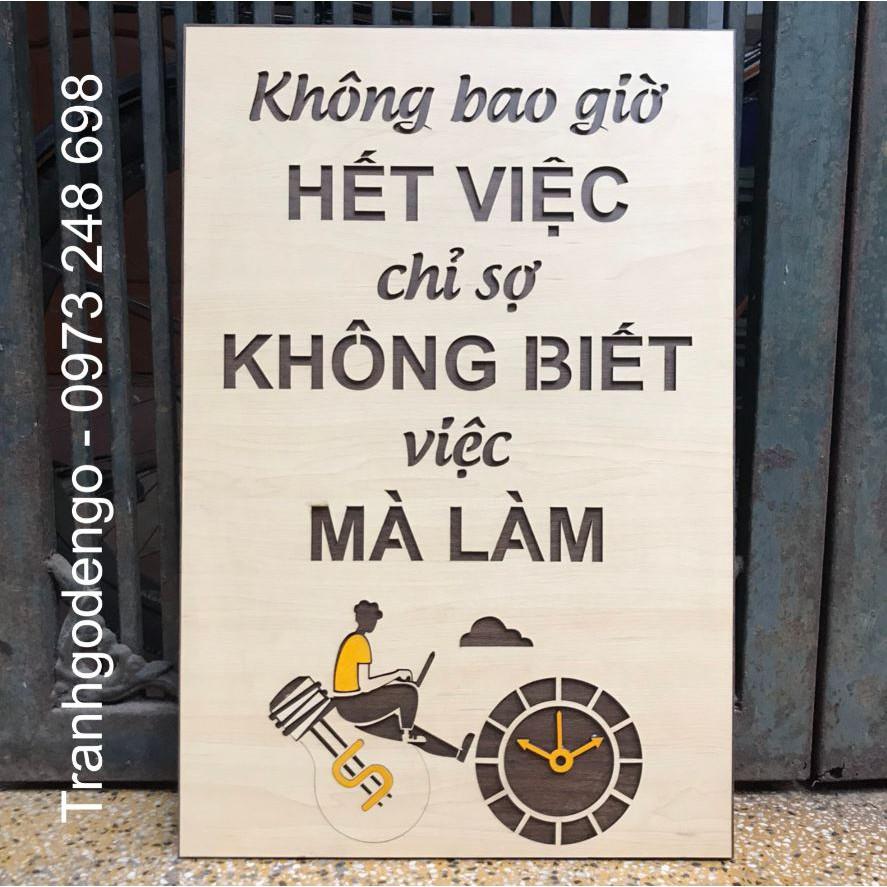 TRANH GỖ SLOGAN (nhiều mẫu)