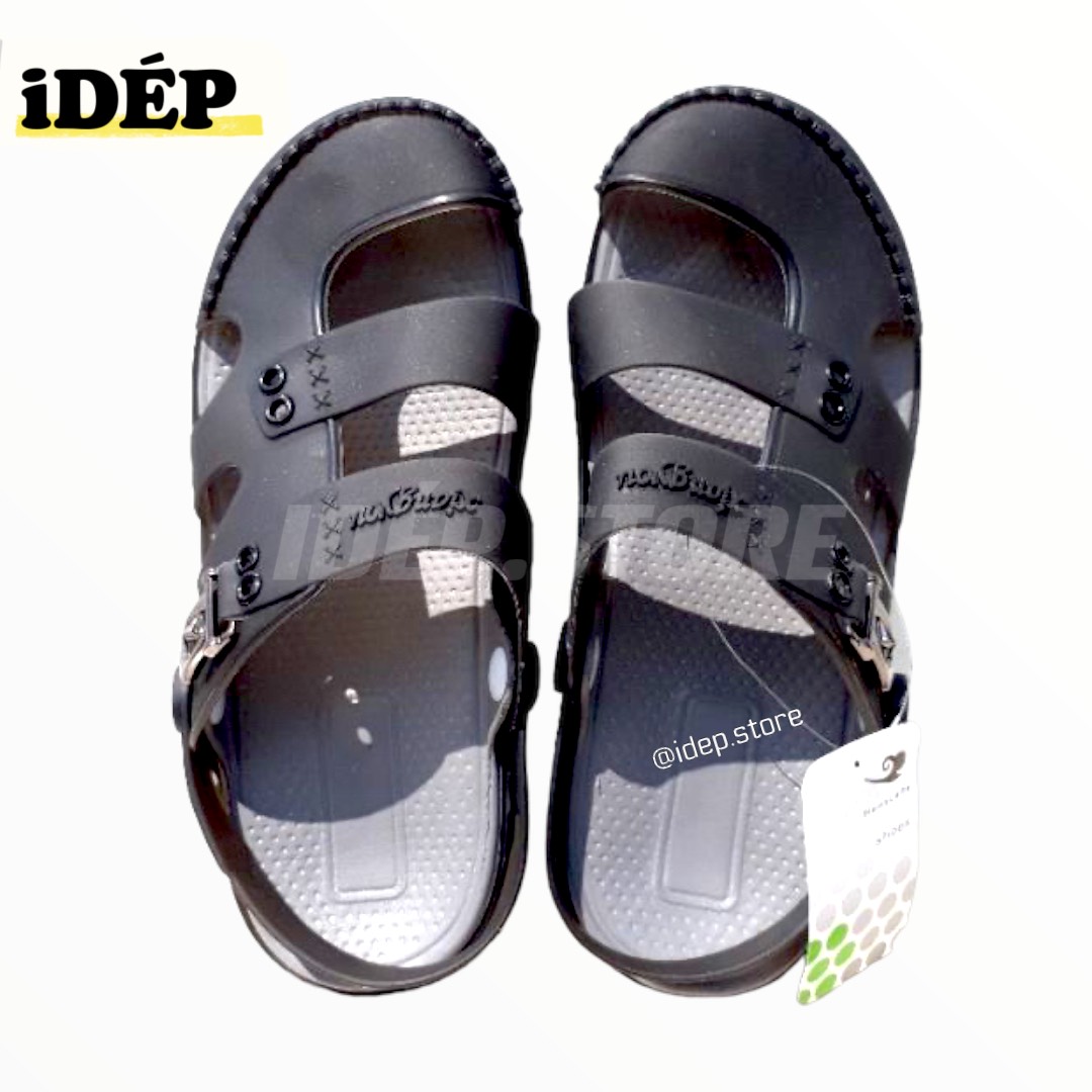 Dép Sục Cross - Giày Sandal 3 Quai bít mũi Nam Nữ lỗ thoáng khí chất nhựa EVA siêu nhẹ đi biển mùa hè IDEP GL020