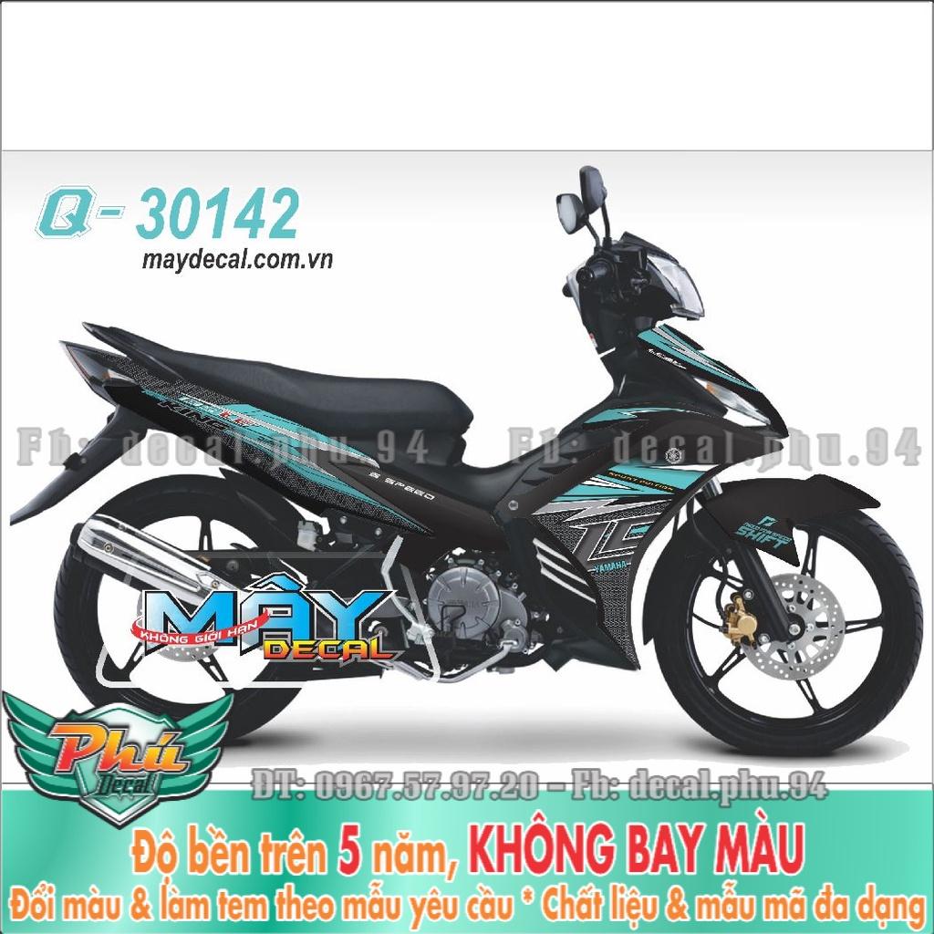 Tem Rời Exciter 135 Lc xanh ngọc đen  -1