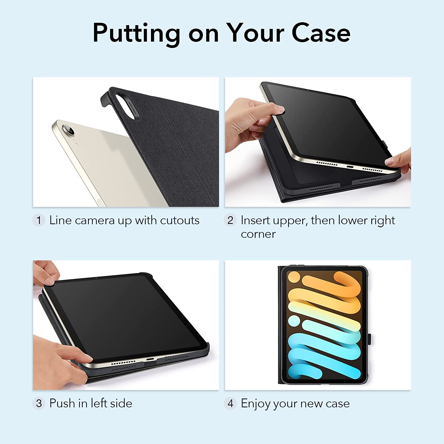 Bao Da Dành Cho iPad Mini 6 ESR Urban Folio Case - Hàng Nhập Khẩu