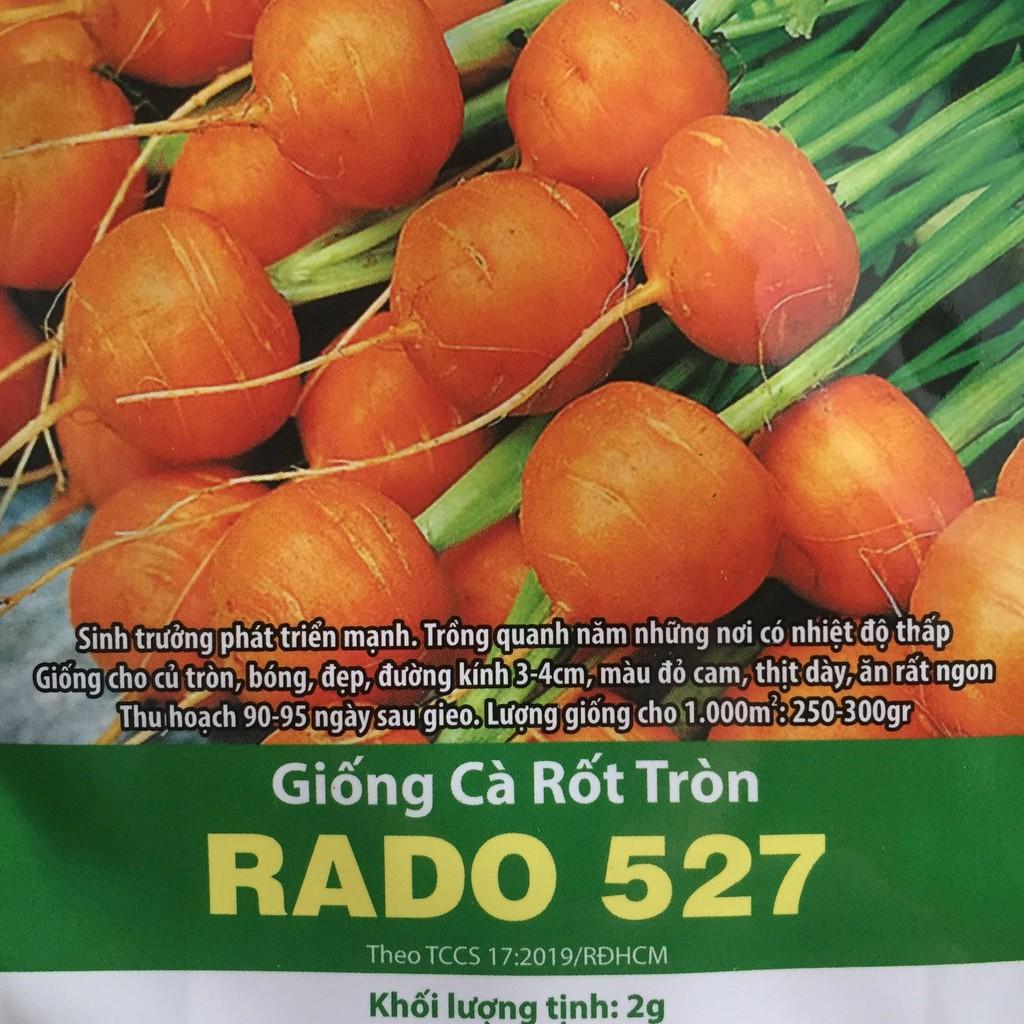 2 Gram Hạt Giống Cà Rốt Củ Tròn Rạng Đông