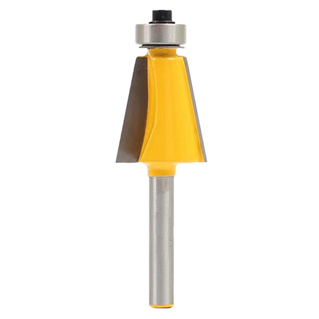 2xWoodworking Chamfer/Bevel Edging Router Bit with 1/4inch Shank