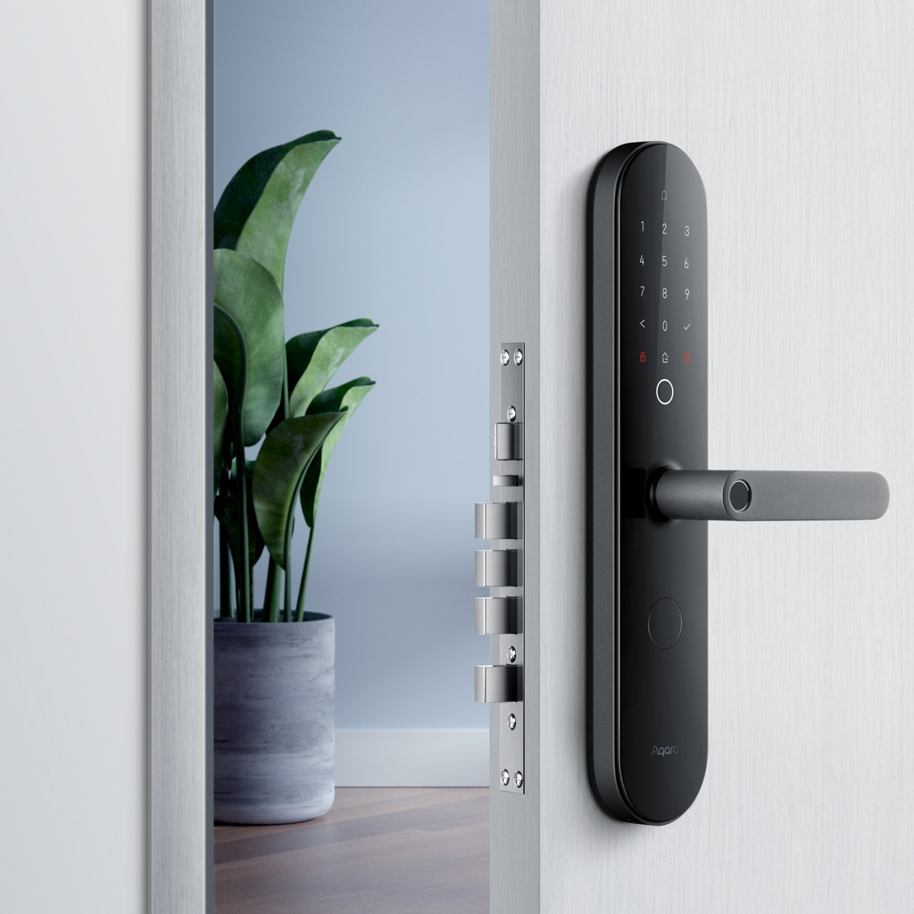 Khoá Cửa Thông Minh Aqara N100, mở bằng vân tay, mật khẩu, khóa cơ, NFC, Apple Homekit, tích hợp chuông cửa
