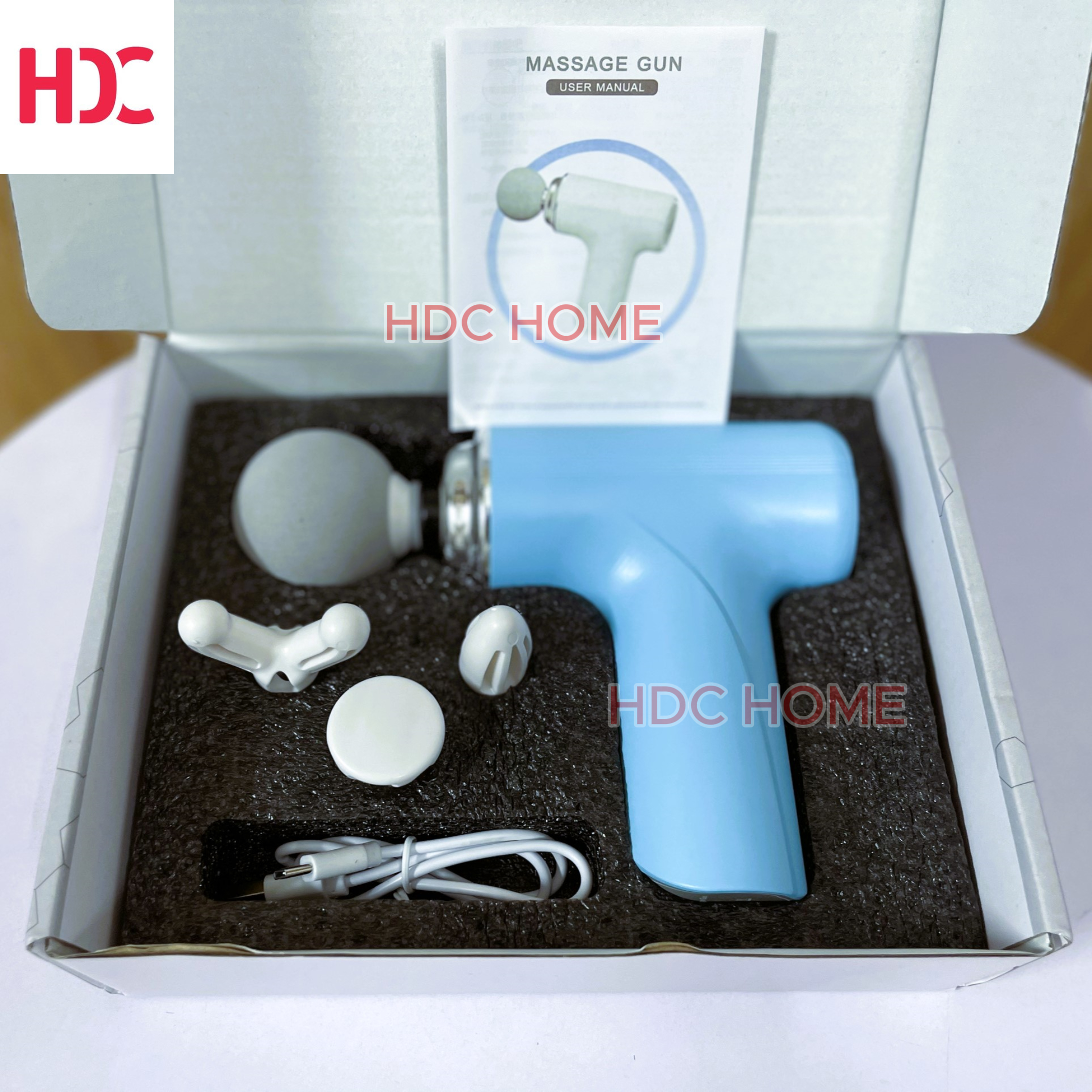 Máy Massage Cầm Tay Mini Với 6 Chế Độ Rung, Máy mát xa Toàn Thân, Cổ Vai Gáy