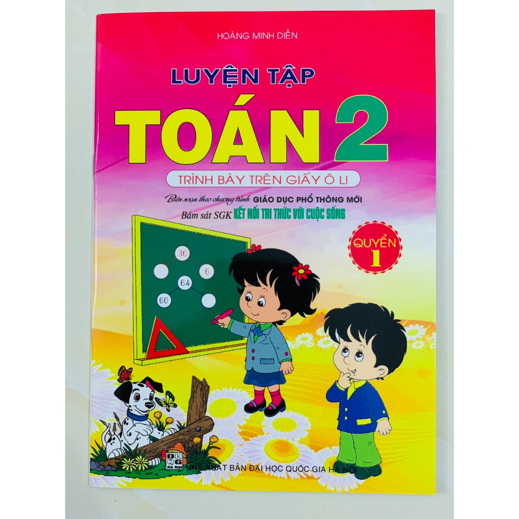 Sách - Luyện Tập Toán 2 Quyển 1 - Trình Bày Trên Giấy Ô Li